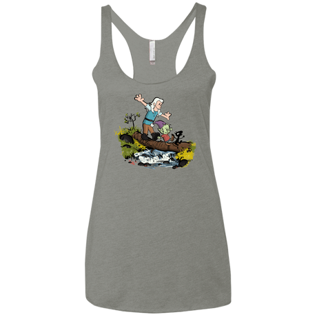 T-Shirts Venetian Grey / X-Small Bean and Elfo Women's Triblend Racerback Tank