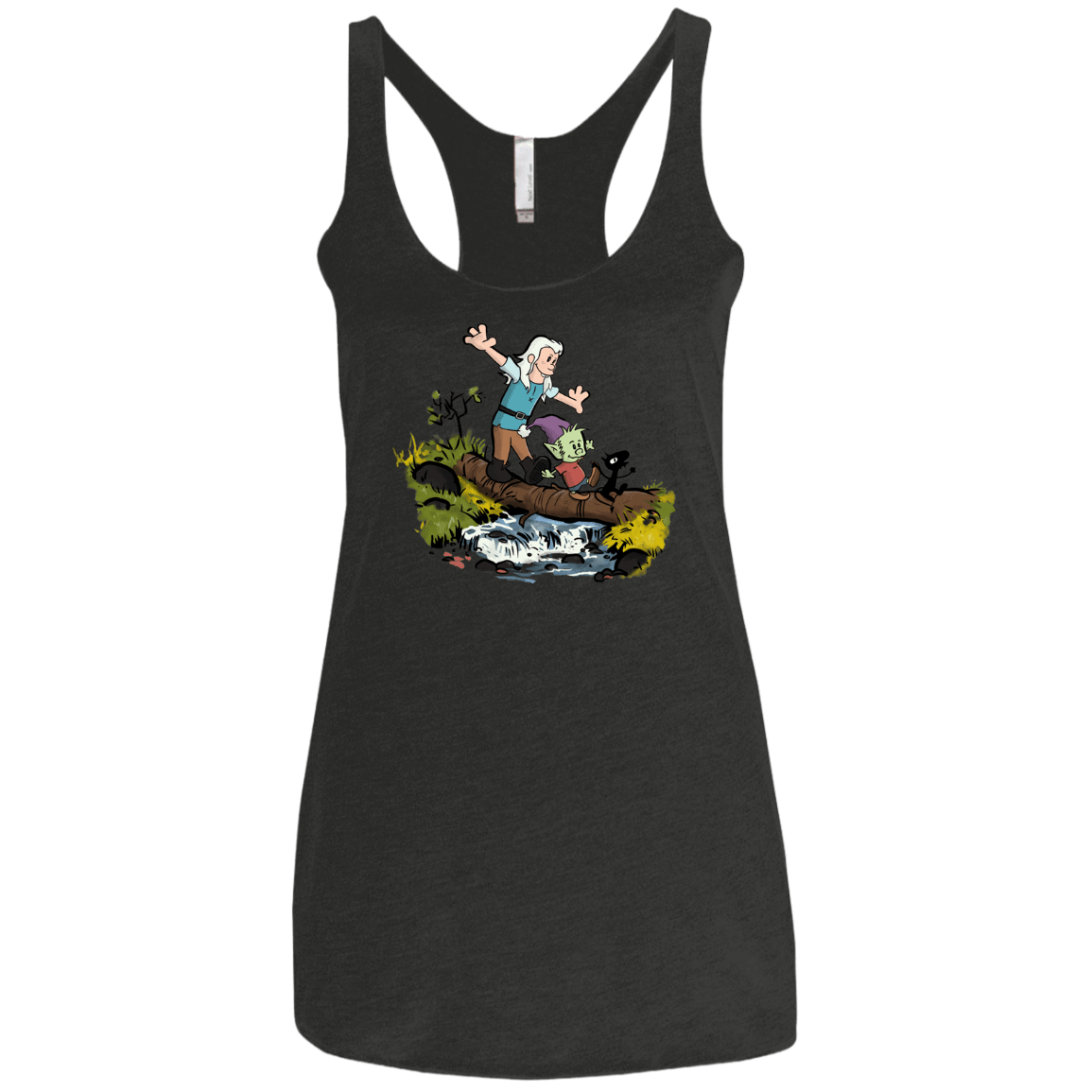 T-Shirts Vintage Black / X-Small Bean and Elfo Women's Triblend Racerback Tank