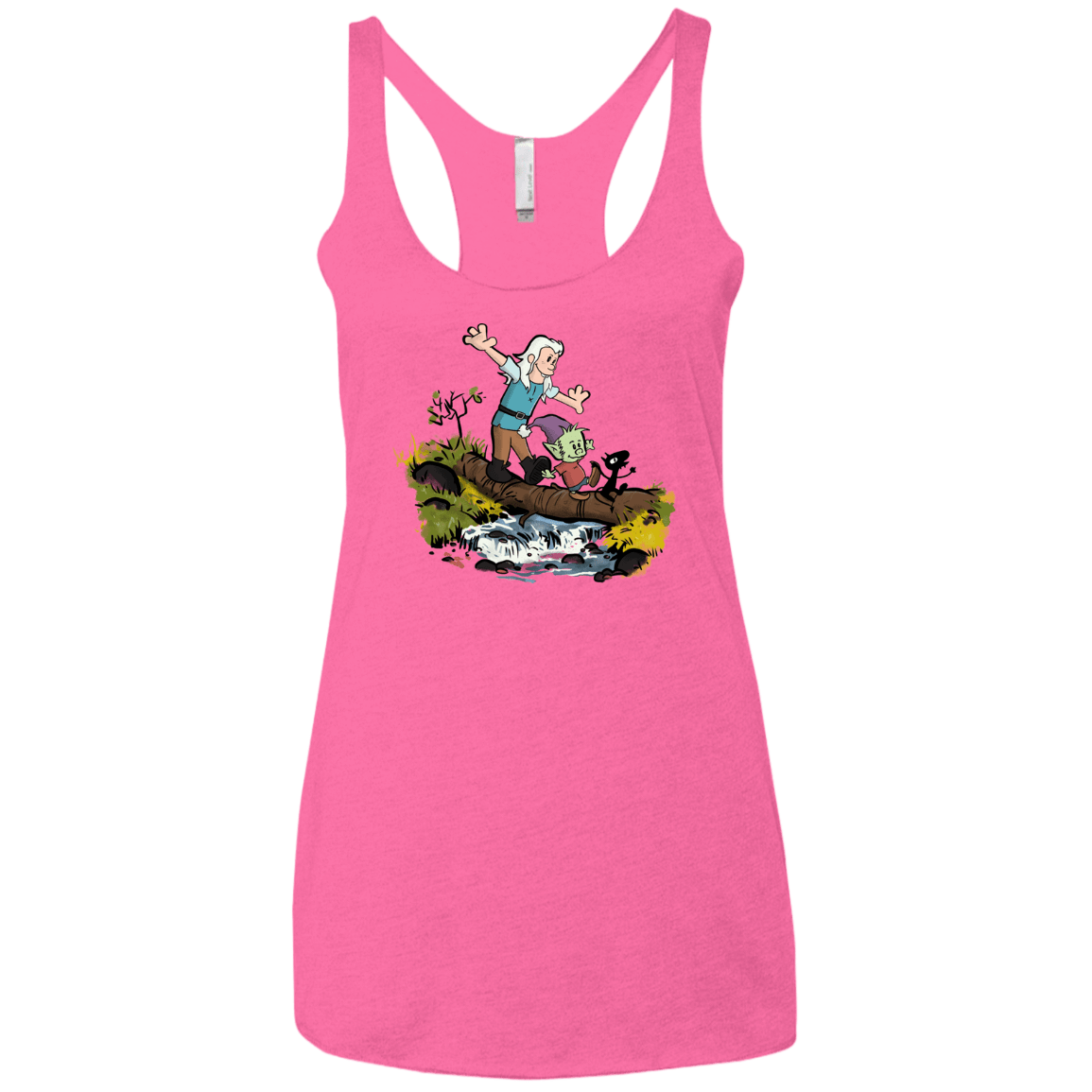 T-Shirts Vintage Pink / X-Small Bean and Elfo Women's Triblend Racerback Tank