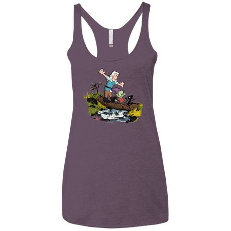 T-Shirts Vintage Purple / X-Small Bean and Elfo Women's Triblend Racerback Tank
