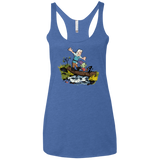 T-Shirts Vintage Royal / X-Small Bean and Elfo Women's Triblend Racerback Tank