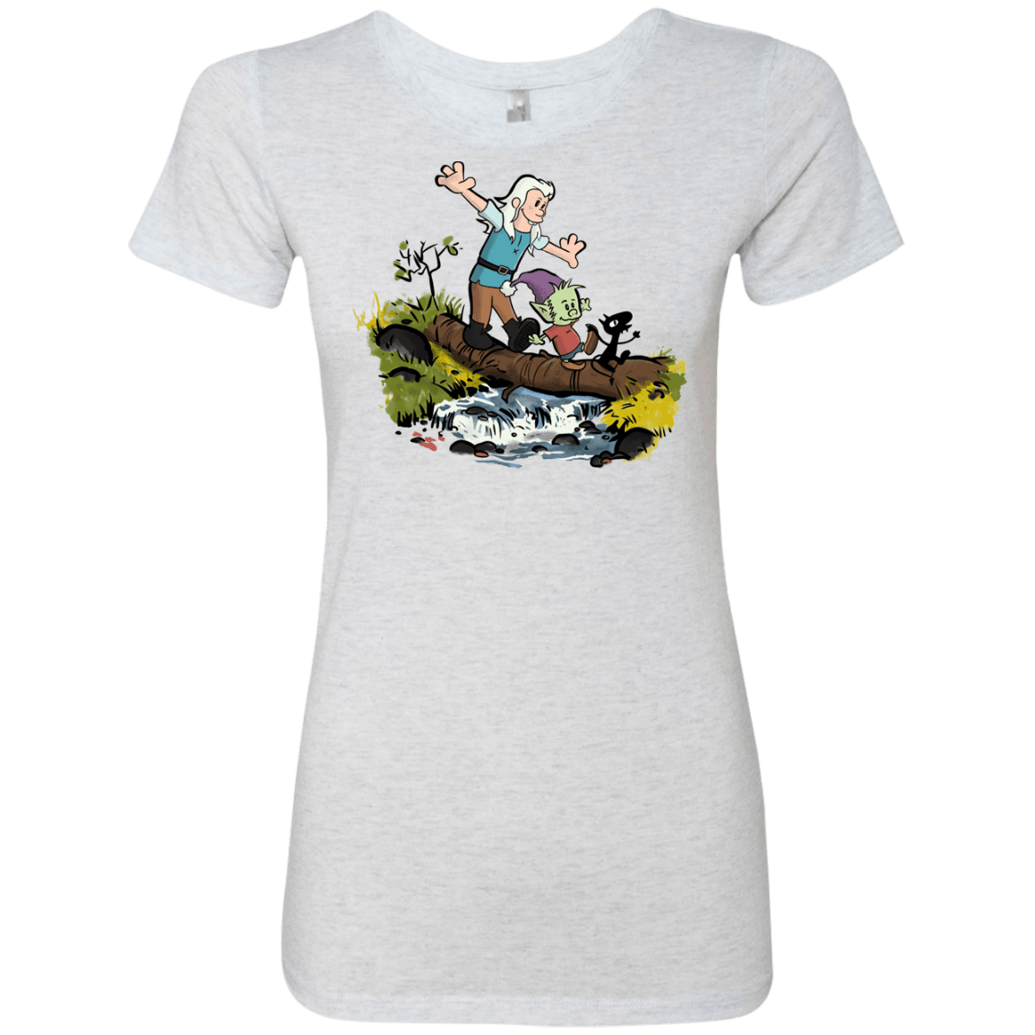 T-Shirts Heather White / S Bean and Elfo Women's Triblend T-Shirt