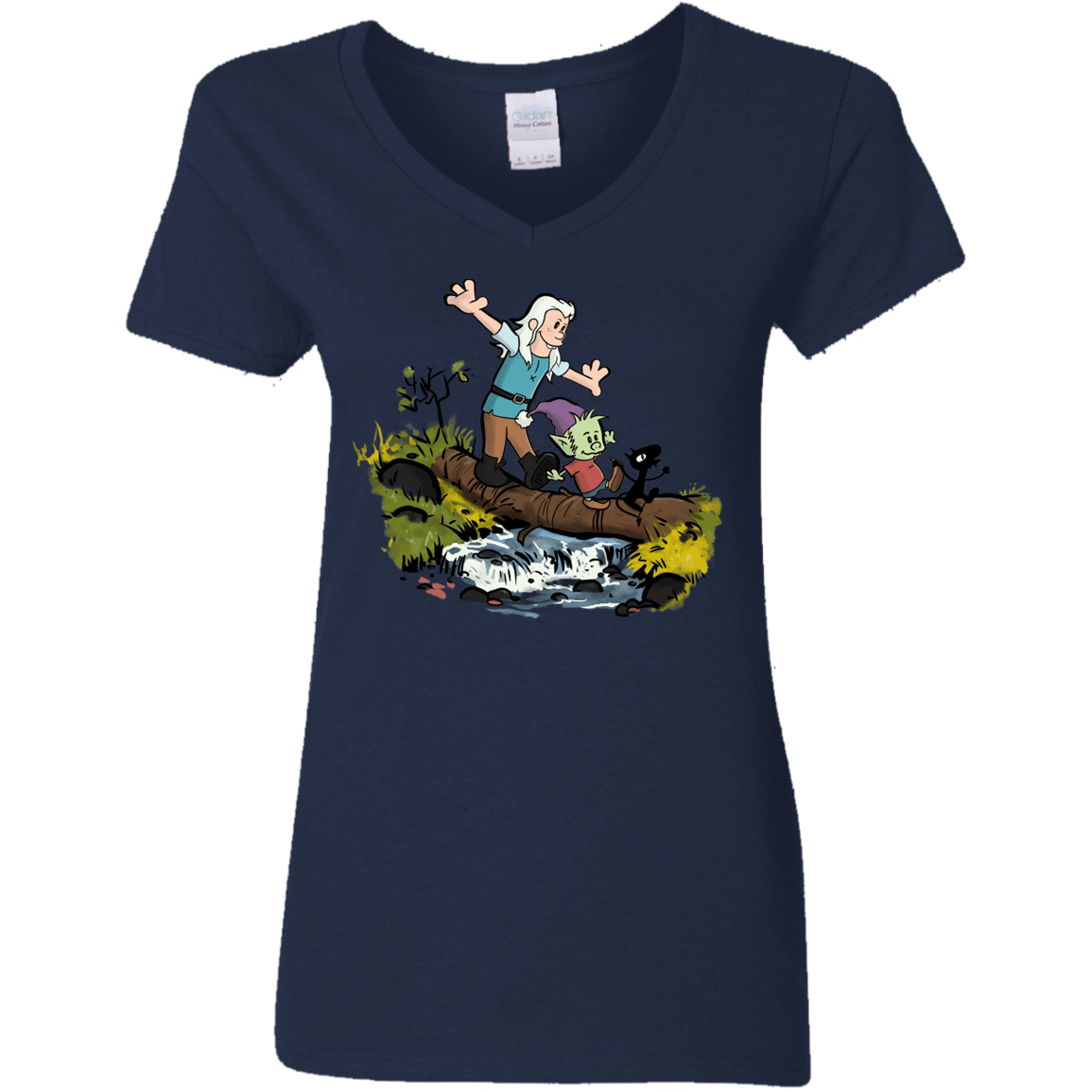 T-Shirts Navy / S Bean and Elfo Women's V-Neck T-Shirt