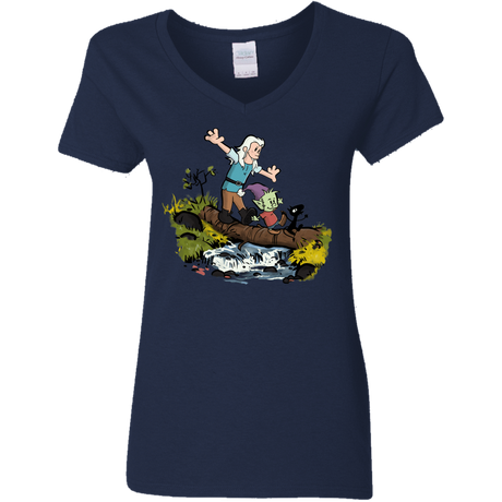 T-Shirts Navy / S Bean and Elfo Women's V-Neck T-Shirt