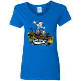 T-Shirts Royal / S Bean and Elfo Women's V-Neck T-Shirt