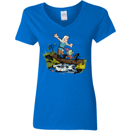 T-Shirts Royal / S Bean and Elfo Women's V-Neck T-Shirt