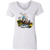 T-Shirts White / S Bean and Elfo Women's V-Neck T-Shirt