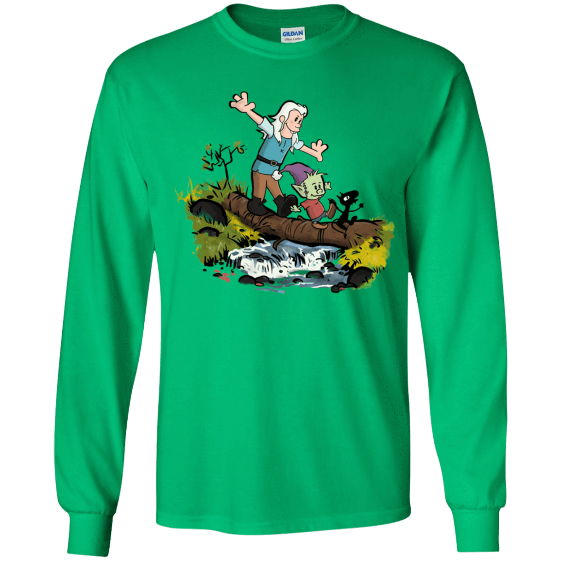 T-Shirts Irish Green / YS Bean and Elfo Youth Long Sleeve T-Shirt