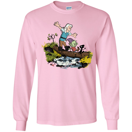 T-Shirts Light Pink / YS Bean and Elfo Youth Long Sleeve T-Shirt