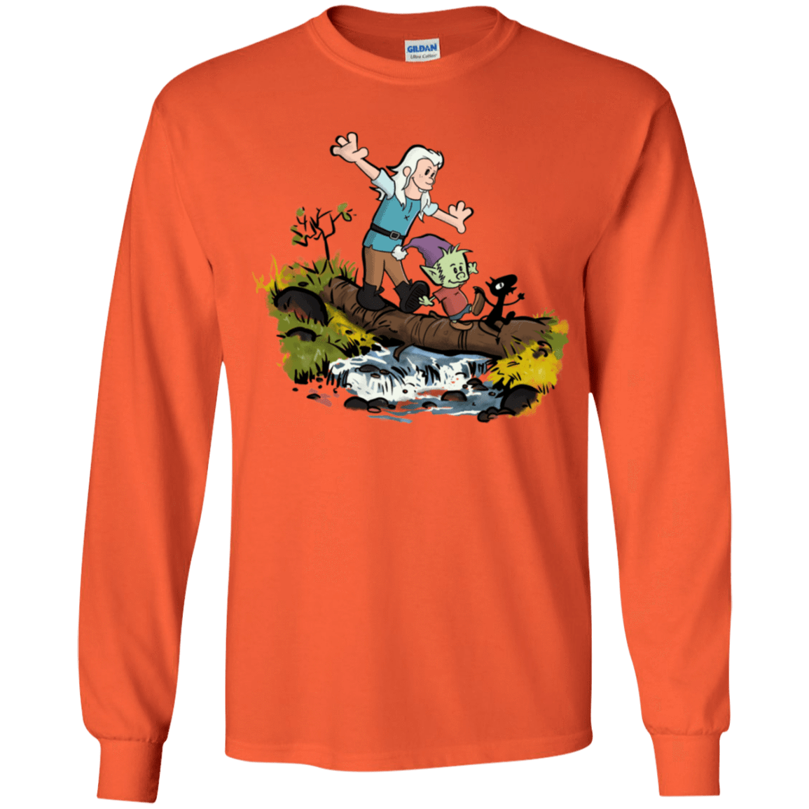 T-Shirts Orange / YS Bean and Elfo Youth Long Sleeve T-Shirt