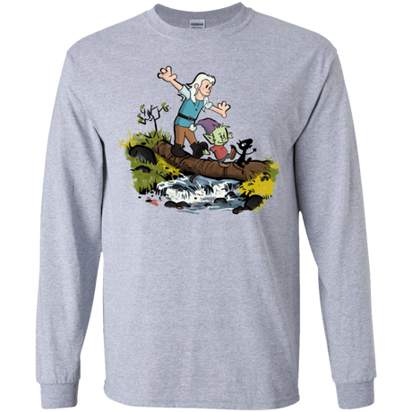 T-Shirts Sport Grey / YS Bean and Elfo Youth Long Sleeve T-Shirt