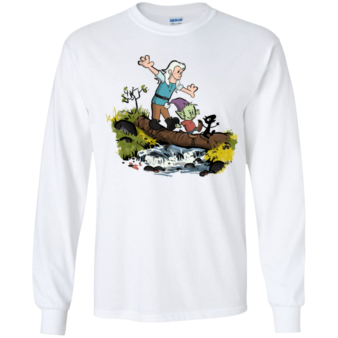 T-Shirts White / YS Bean and Elfo Youth Long Sleeve T-Shirt