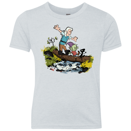 T-Shirts Heather White / YXS Bean and Elfo Youth Triblend T-Shirt