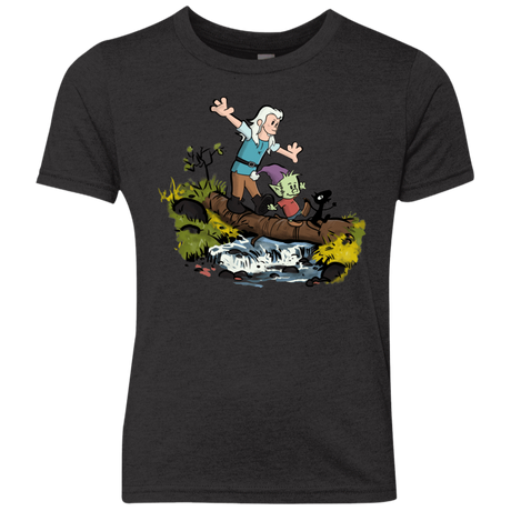 T-Shirts Vintage Black / YXS Bean and Elfo Youth Triblend T-Shirt