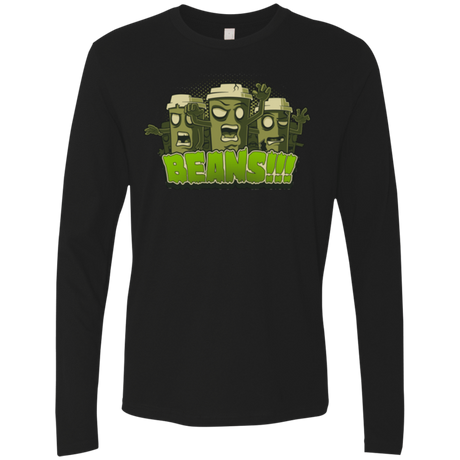 T-Shirts Black / Small Beans Men's Premium Long Sleeve