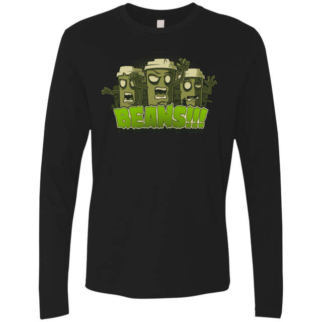 T-Shirts Black / Small Beans Men's Premium Long Sleeve
