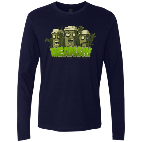 T-Shirts Midnight Navy / Small Beans Men's Premium Long Sleeve