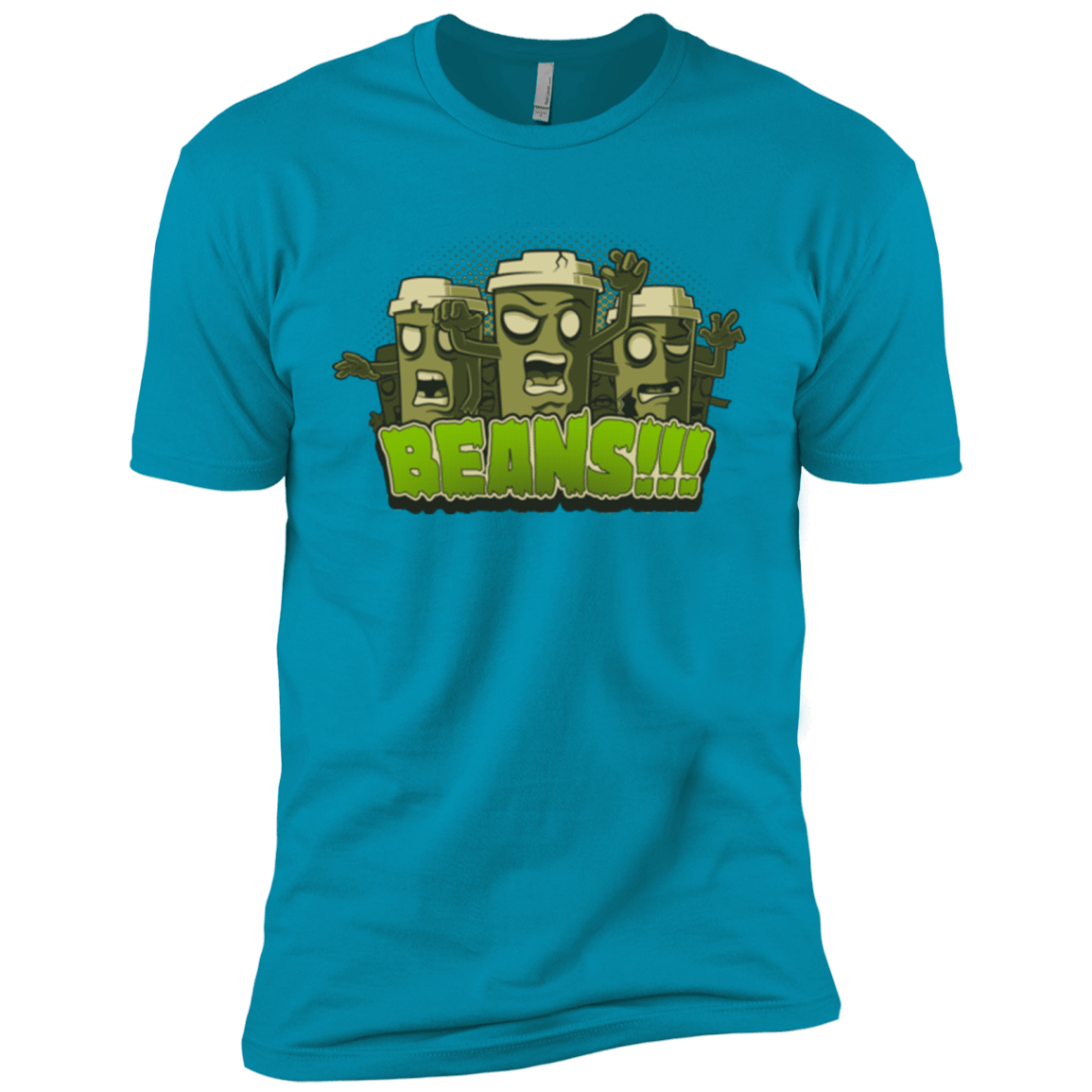 T-Shirts Turquoise / X-Small Beans Men's Premium T-Shirt