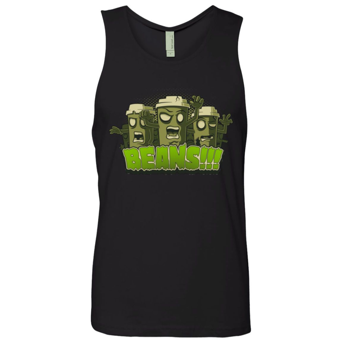 T-Shirts Black / Small Beans Men's Premium Tank Top