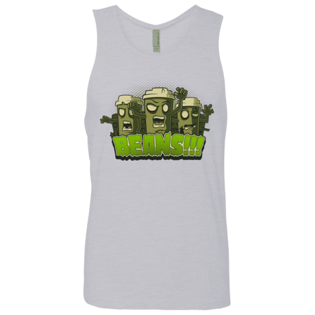 T-Shirts Heather Grey / Small Beans Men's Premium Tank Top