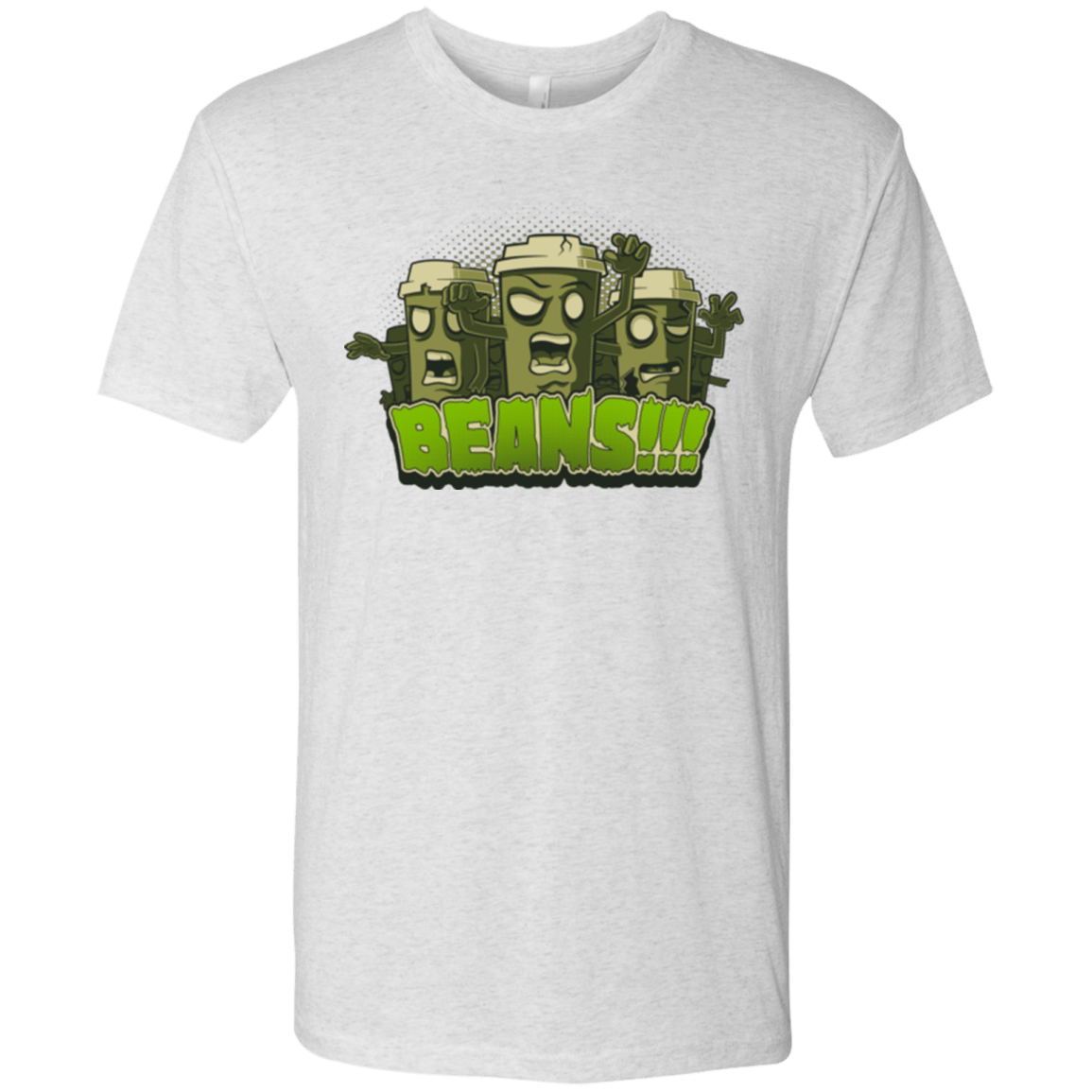 T-Shirts Heather White / Small Beans Men's Triblend T-Shirt