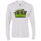 T-Shirts Heather White / X-Small Beans Triblend Long Sleeve Hoodie Tee