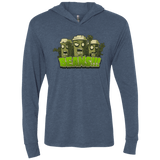 T-Shirts Indigo / X-Small Beans Triblend Long Sleeve Hoodie Tee