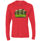 T-Shirts Vintage Red / X-Small Beans Triblend Long Sleeve Hoodie Tee