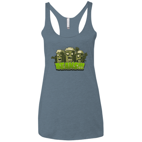 T-Shirts Indigo / X-Small Beans Women's Triblend Racerback Tank