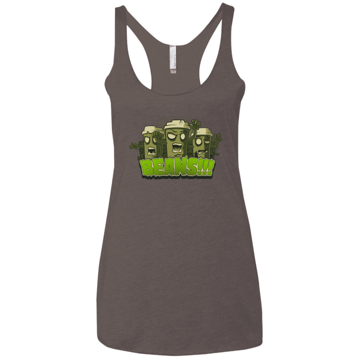 T-Shirts Macchiato / X-Small Beans Women's Triblend Racerback Tank