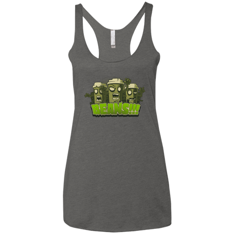 T-Shirts Premium Heather / X-Small Beans Women's Triblend Racerback Tank