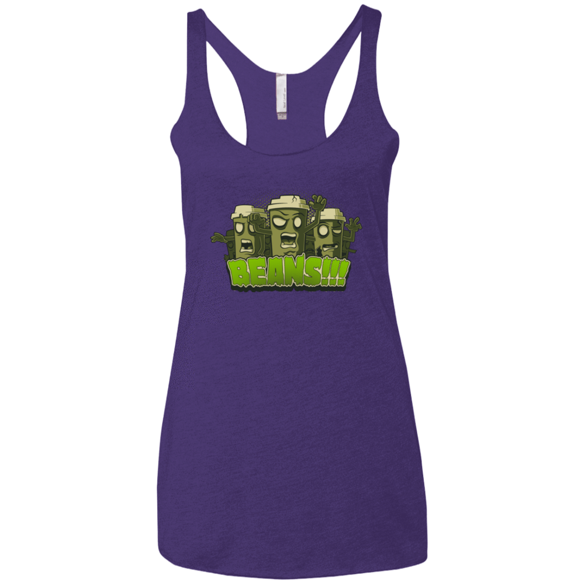 T-Shirts Purple / X-Small Beans Women's Triblend Racerback Tank