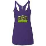 T-Shirts Purple / X-Small Beans Women's Triblend Racerback Tank