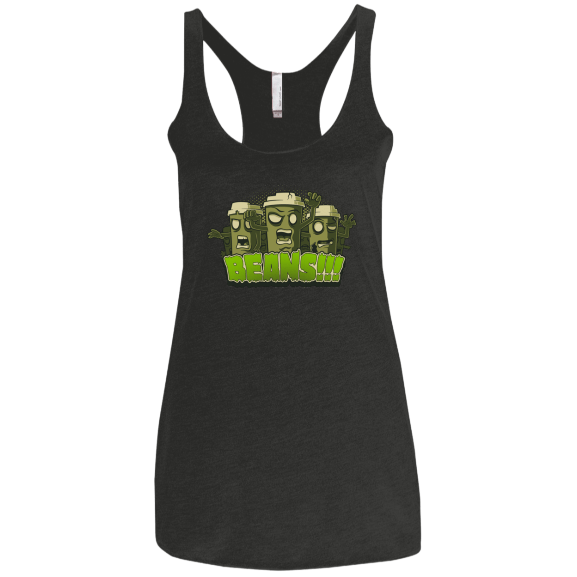 T-Shirts Vintage Black / X-Small Beans Women's Triblend Racerback Tank