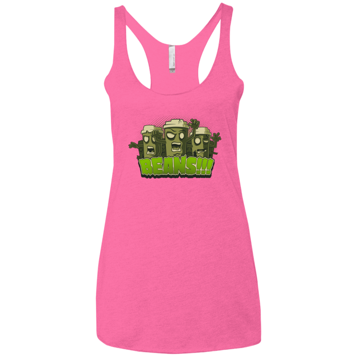 T-Shirts Vintage Pink / X-Small Beans Women's Triblend Racerback Tank