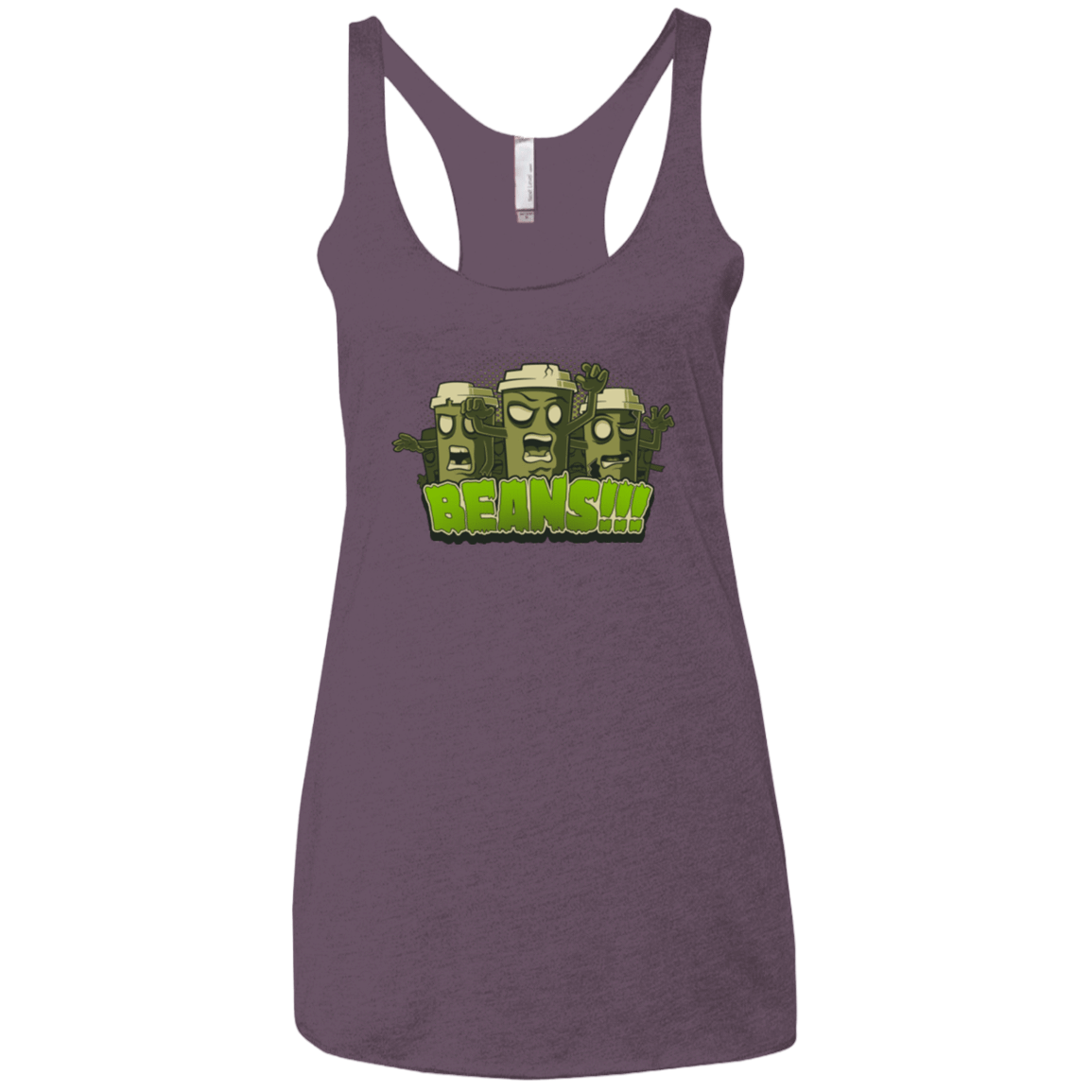T-Shirts Vintage Purple / X-Small Beans Women's Triblend Racerback Tank