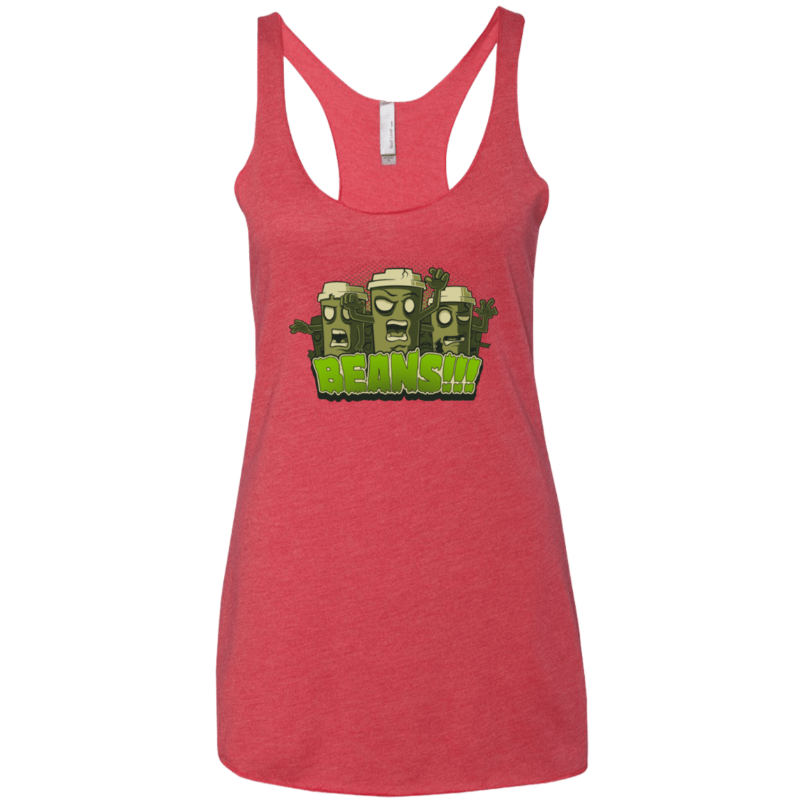 T-Shirts Vintage Red / X-Small Beans Women's Triblend Racerback Tank