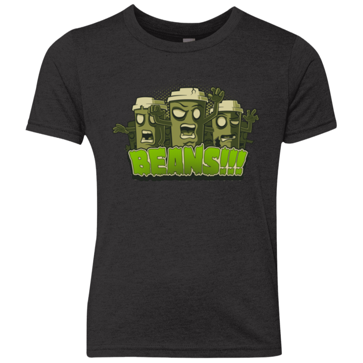 T-Shirts Vintage Black / YXS Beans Youth Triblend T-Shirt