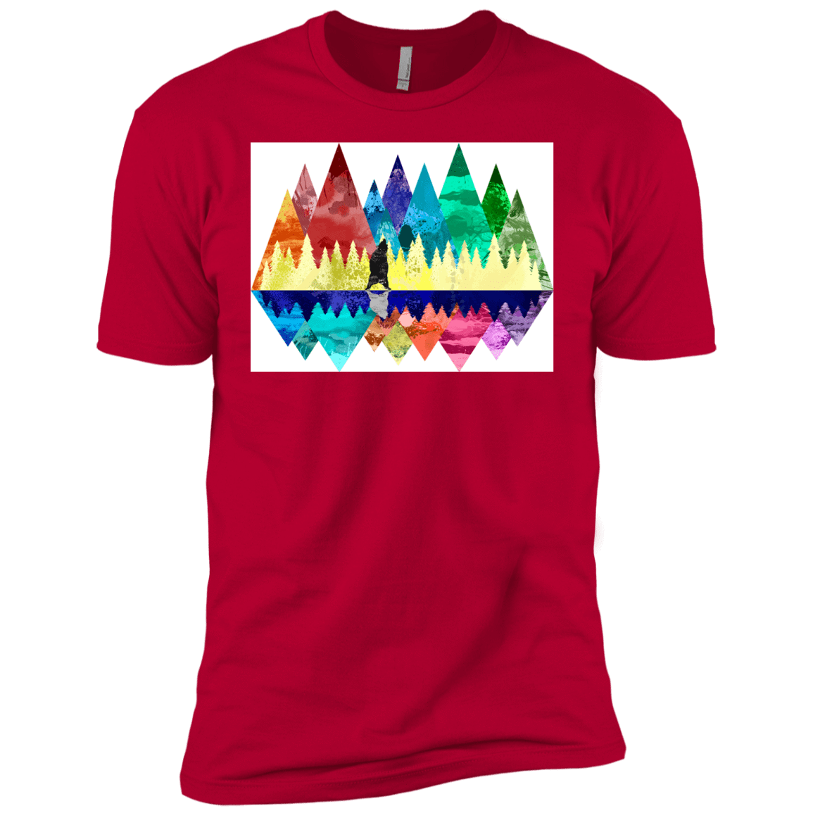 T-Shirts Red / YXS Bear Color Forest Boys Premium T-Shirt