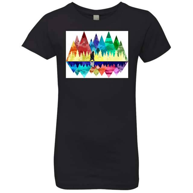 T-Shirts Black / YXS Bear Color Forest Girls Premium T-Shirt