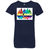 T-Shirts Midnight Navy / YXS Bear Color Forest Girls Premium T-Shirt