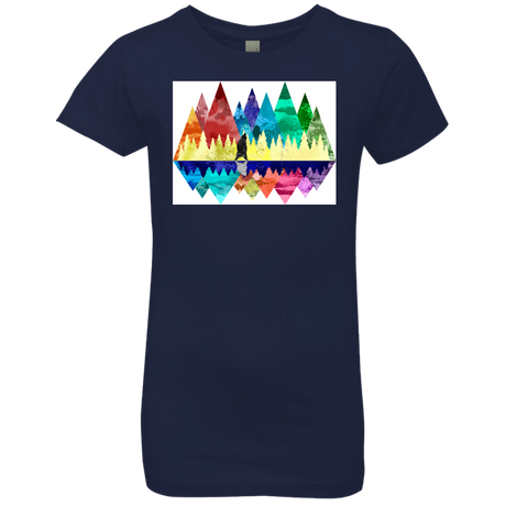 T-Shirts Midnight Navy / YXS Bear Color Forest Girls Premium T-Shirt