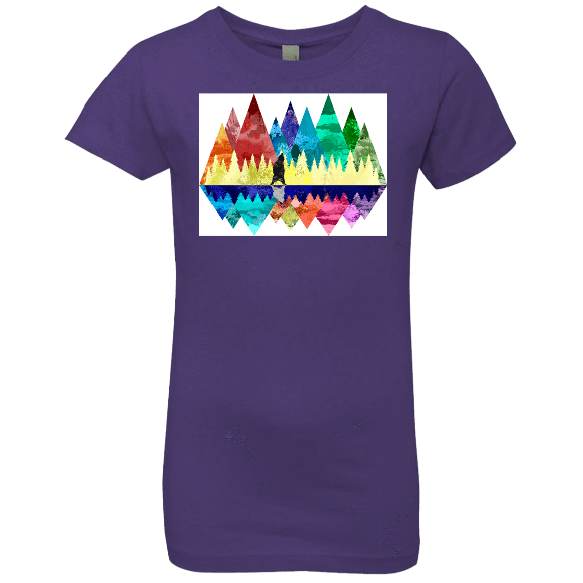 T-Shirts Purple Rush / YXS Bear Color Forest Girls Premium T-Shirt