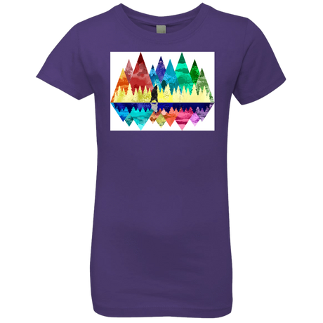 T-Shirts Purple Rush / YXS Bear Color Forest Girls Premium T-Shirt