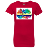 T-Shirts Red / YXS Bear Color Forest Girls Premium T-Shirt