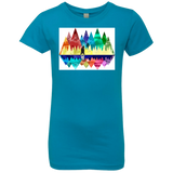 T-Shirts Turquoise / YXS Bear Color Forest Girls Premium T-Shirt
