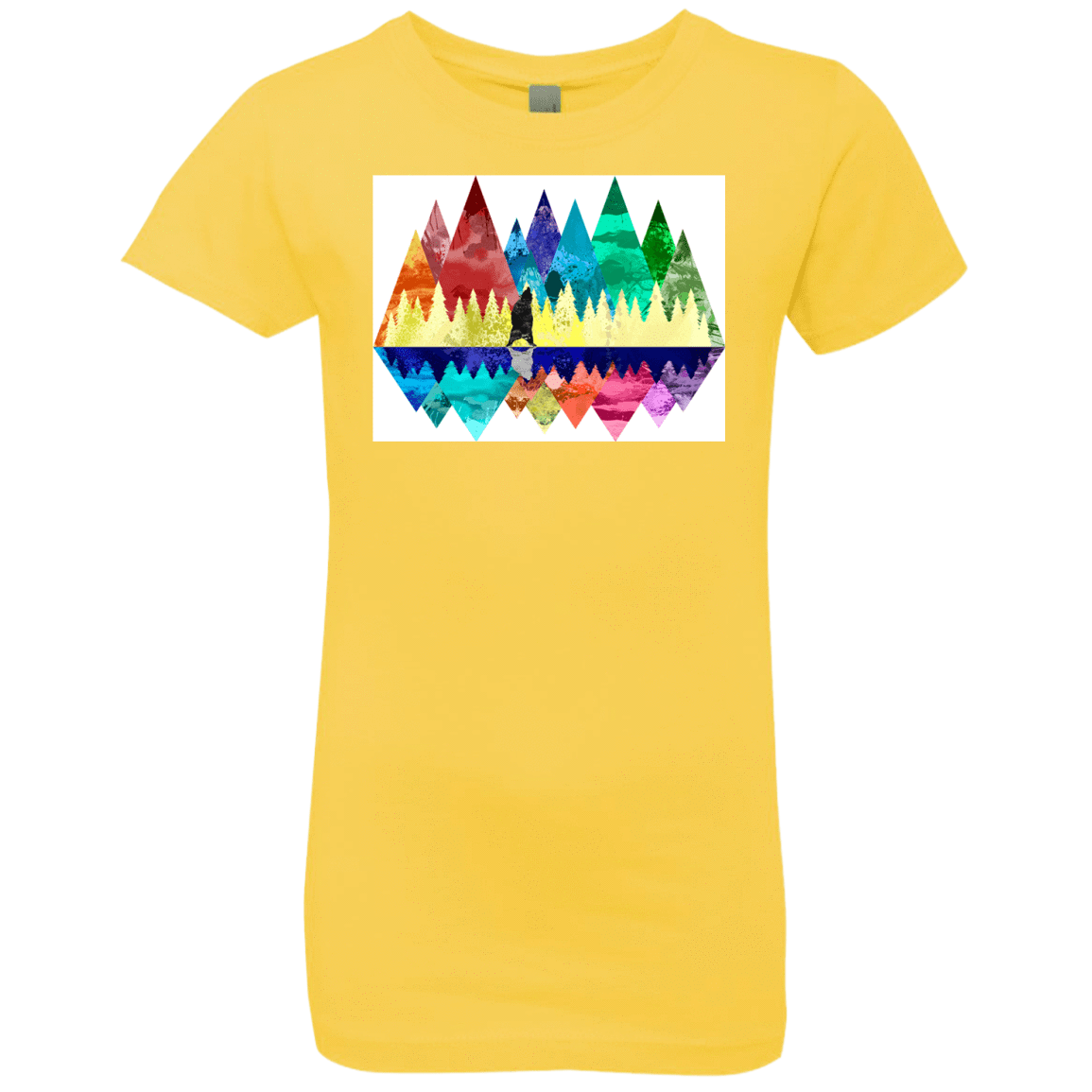 T-Shirts Vibrant Yellow / YXS Bear Color Forest Girls Premium T-Shirt