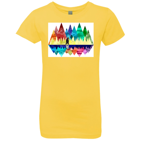 T-Shirts Vibrant Yellow / YXS Bear Color Forest Girls Premium T-Shirt