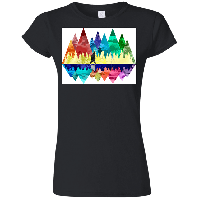 T-Shirts Black / S Bear Color Forest Junior Slimmer-Fit T-Shirt