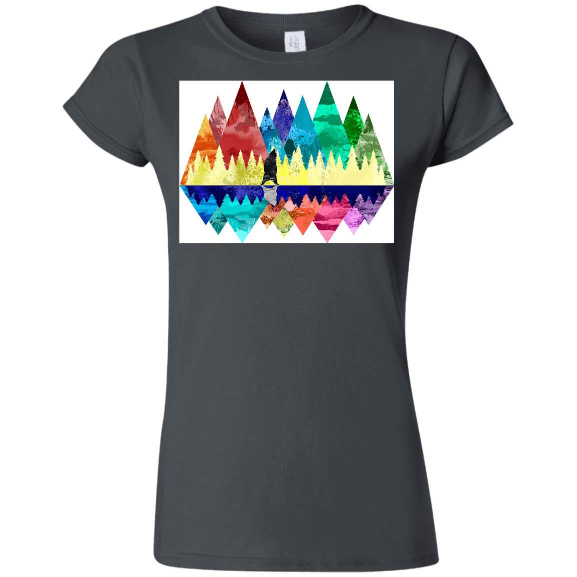 T-Shirts Charcoal / S Bear Color Forest Junior Slimmer-Fit T-Shirt